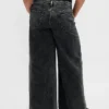 Ultrweiche Baggy-Jeans mit mittlerer Leibhöhe