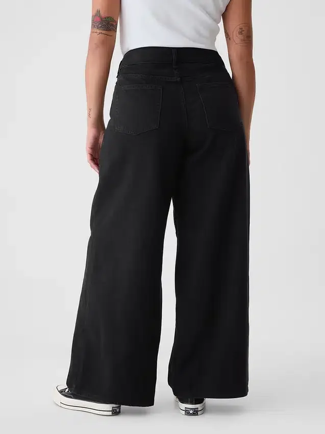 Ultrweiche Baggy-Jeans mit mittlerer Leibhöhe