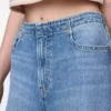 Ultrweiche Baggy-Jeans mit mittlerer Leibhöhe