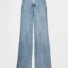 Ultrweiche Baggy-Jeans mit mittlerer Leibhöhe