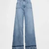Ultrweiche Baggy-Jeans mit mittlerer Leibhöhe