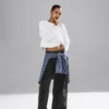 Ultrweiche Baggy-Jeans mit mittlerer Leibhöhe