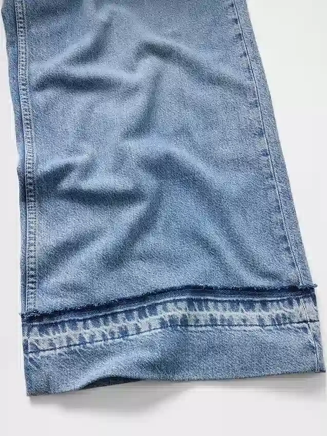 Ultrweiche Baggy-Jeans mit mittlerer Leibhöhe