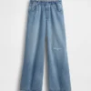 Ultrweiche Baggy-Jeans mit niedriger Leibhöhe für Kinder