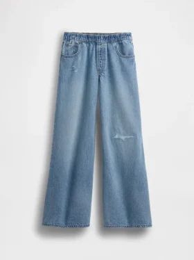 Ultrweiche Baggy-Jeans mit niedriger Leibhöhe für Kinder