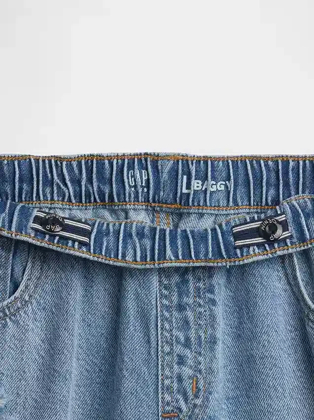 Ultrweiche Baggy-Jeans mit niedriger Leibhöhe für Kinder