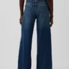Ultrweiche Baggy-Jeans mit Schnalle und mittlerer Leibhöhe
