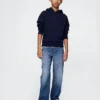 Ultrweiche Baggy-Jeans zum Hineinschlüpfen für Kinder