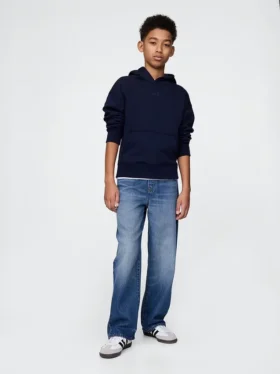 Ultrweiche Baggy-Jeans zum Hineinschlüpfen für Kinder