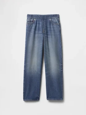 Ultrweiche Baggy-Jeans zum Hineinschlüpfen für Kinder