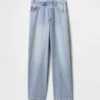 Ultrweiche Baggy-Jeans zum Hineinschlüpfen für Kinder