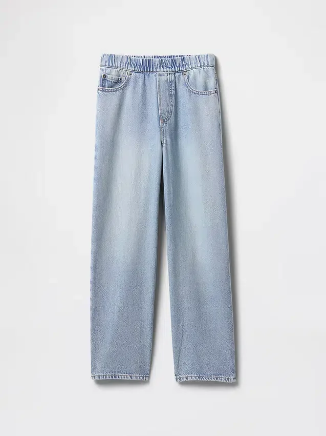 Ultrweiche Baggy-Jeans zum Hineinschlüpfen für Kinder