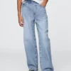 Ultrweiche Baggy-Jeans zum Hineinschlüpfen für Kinder