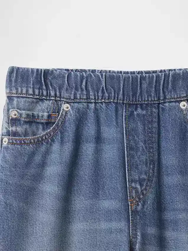 Ultrweiche Baggy-Jeans zum Hineinschlüpfen für Kinder