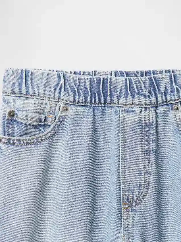 Ultrweiche Baggy-Jeans zum Hineinschlüpfen für Kinder