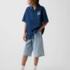 Ultrweiche Baggy-Shorts aus Denim für Kinder