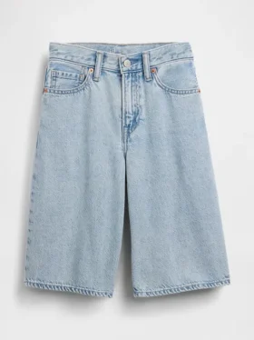 Ultrweiche Baggy-Shorts aus Denim für Kinder