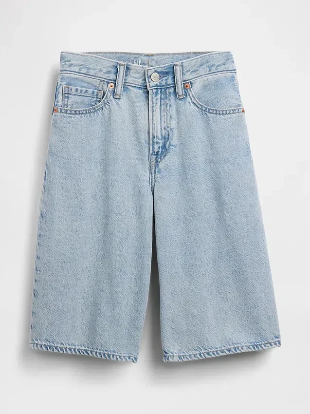 Ultrweiche Baggy-Shorts aus Denim für Kinder