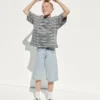 Ultrweiche Baggy-Shorts aus Denim für Kinder
