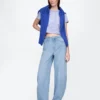 Ultrweiche Barrel-Jeans mit hoher Leibhöhe