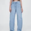 Ultrweiche Barrel-Jeans mit hoher Leibhöhe