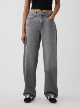 Ultrweiche Barrel-Jeans mit hoher Leibhöhe