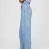 Ultrweiche Barrel-Jeans mit hoher Leibhöhe