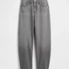 Ultrweiche Barrel-Jeans mit hoher Leibhöhe