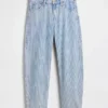 Ultrweiche Barrel-Jeans mit niedriger Leibhöhe