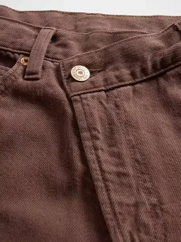 Ultrweiche Crossover-Barrel-Jeans mit hoher Leibhöhe