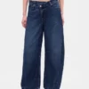 Ultrweiche Crossover-Jeans im Horseshoe-Schnitt mit hoher Leibhöhe
