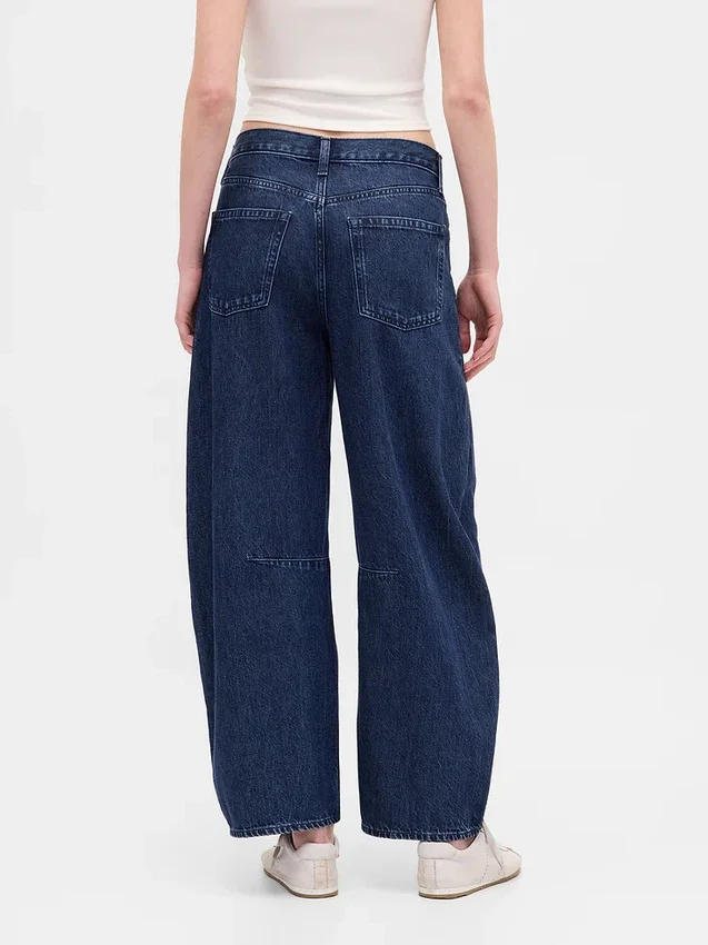 Ultrweiche Crossover-Jeans im Horseshoe-Schnitt mit hoher Leibhöhe