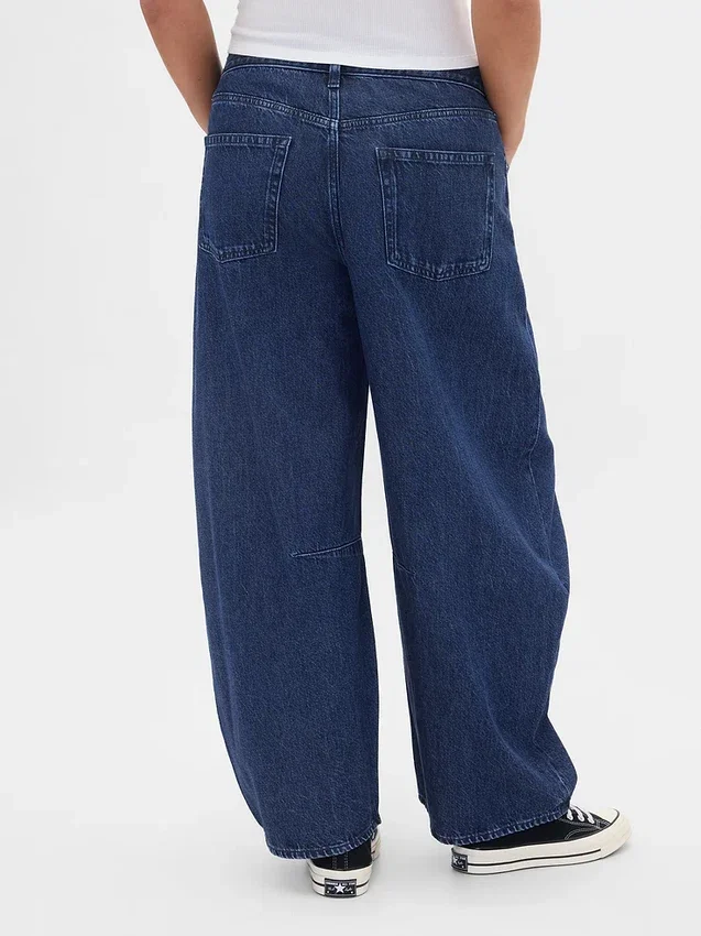Ultrweiche Crossover-Jeans im Horseshoe-Schnitt mit hoher Leibhöhe