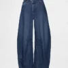Ultrweiche Crossover-Jeans im Horseshoe-Schnitt mit hoher Leibhöhe