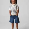 Ultrweiche Denim-Baggy-Shorts zum Hineinschlüpfen für Baby & Kleinkind
