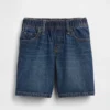 Ultrweiche Denim-Baggy-Shorts zum Hineinschlüpfen für Baby & Kleinkind