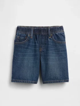 Ultrweiche Denim-Baggy-Shorts zum Hineinschlüpfen für Baby & Kleinkind
