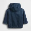 Ultrweiche Denim-Kapuzenjacke für Babys