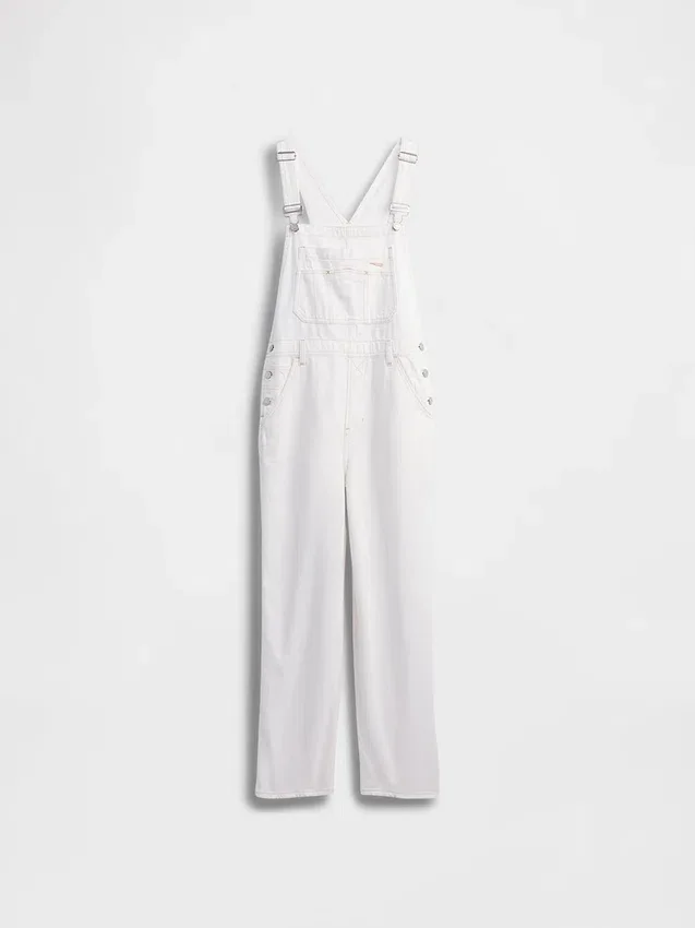 Ultrweiche Denim-Latzhose im 90er-Jahre-Stil