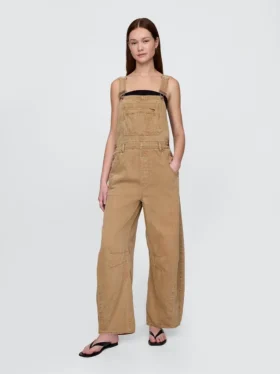 Ultrweiche Denim-Latzhose im Horseshoe-Stil