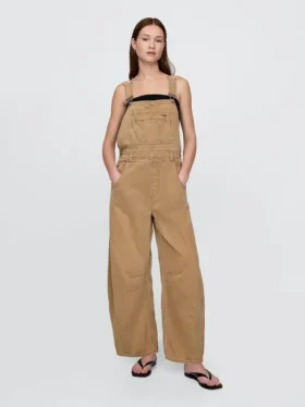 Ultrweiche Denim-Latzhose im Horseshoe-Stil