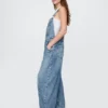Ultrweiche Denim-Latzhose im Horseshoe-Stil