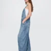 Ultrweiche Denim-Latzhose im Horseshoe-Stil