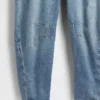 Ultrweiche Denim-Latzhose im Horseshoe-Stil