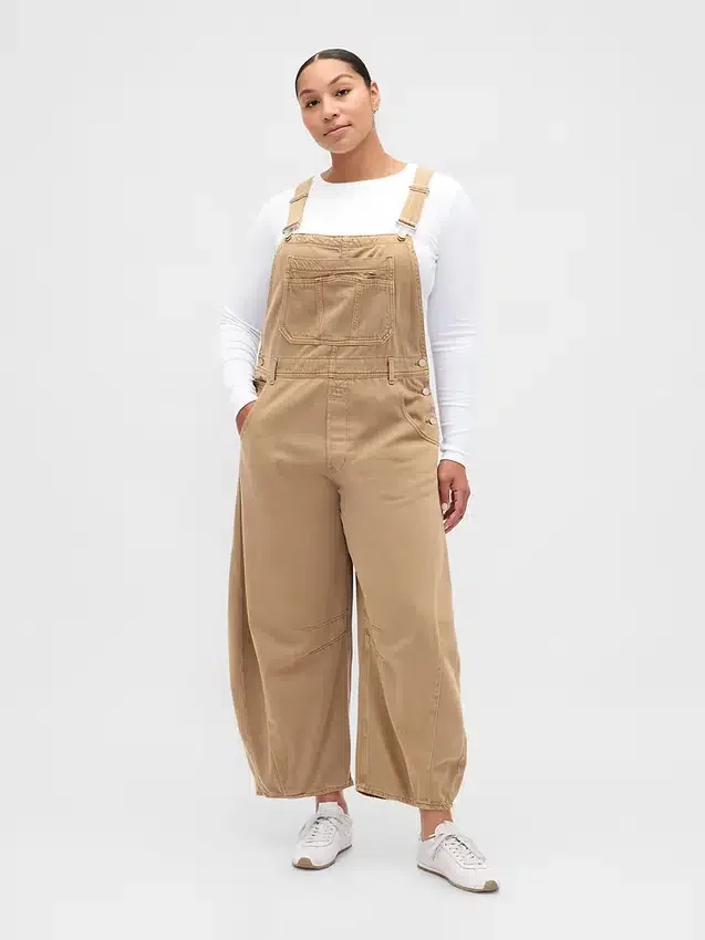 Ultrweiche Denim-Latzhose im Horseshoe-Stil
