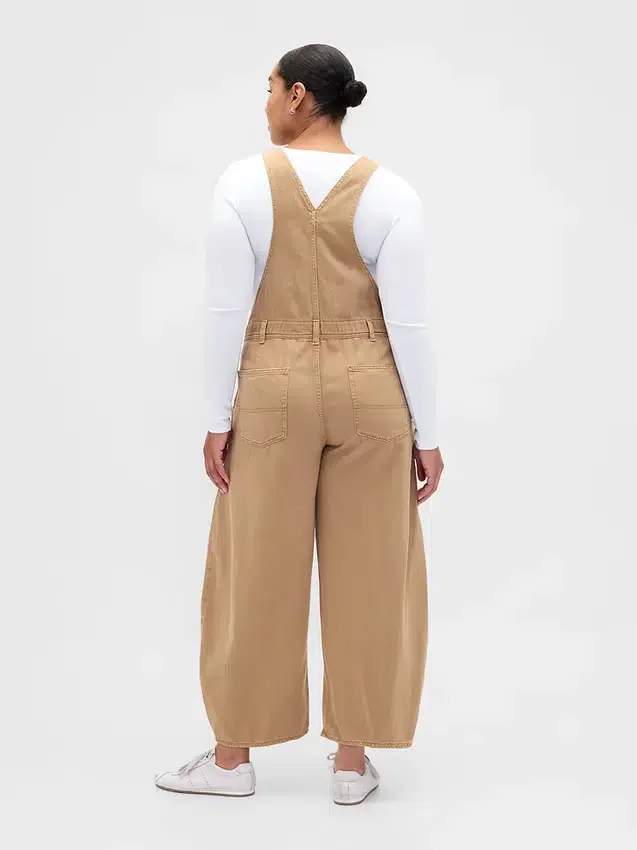Ultrweiche Denim-Latzhose im Horseshoe-Stil