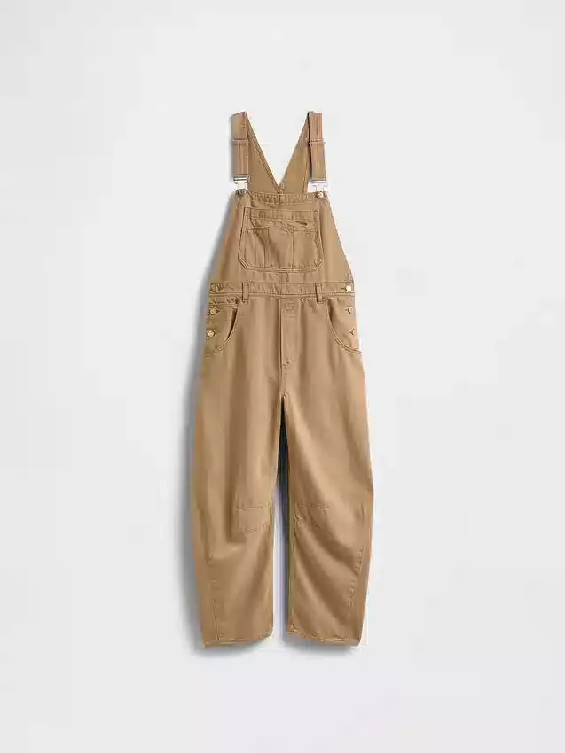 Ultrweiche Denim-Latzhose im Horseshoe-Stil