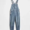 Ultrweiche Denim-Latzhose im Horseshoe-Stil