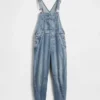 Ultrweiche Denim-Latzhose im Horseshoe-Stil