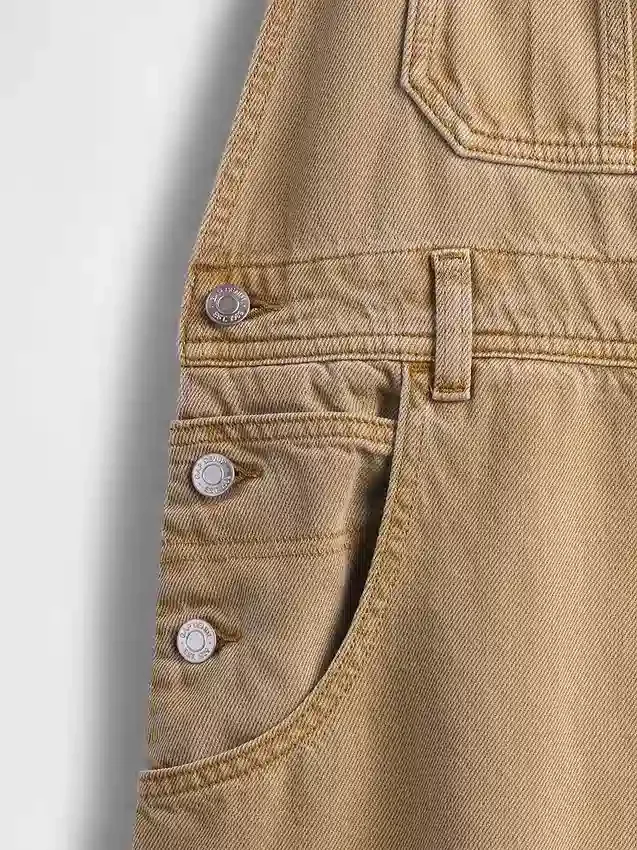 Ultrweiche Denim-Latzhose im Horseshoe-Stil